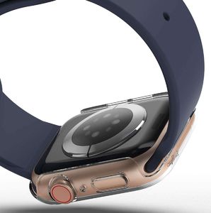 Ringke Etui Nakładka Ringke Slim Apple Watch 44mm Matte Black + Clear [2 PACK] 10