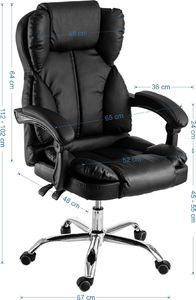 Krzesło biurowe Szchara Office 60 Czarne 3