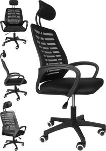 Krzesło biurowe Office 21 Fotel Biurowy Ergonomiczny czarny 1