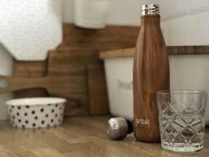 Wink Bottle Butelka izolowana brązowa 500ml 4