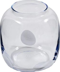 Inter-Deco Elegancki szklany wazon z białą plamą 1