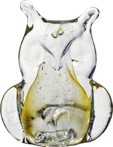 Inter-Deco Szklana figurka artystyczna sowa biała 1