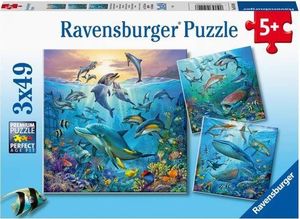 Ravensburger Puzzle 3x49 Podwodne życie 1