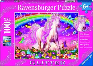 Ravensburger Puzzle 100 Jednorożec XXL brokat 1