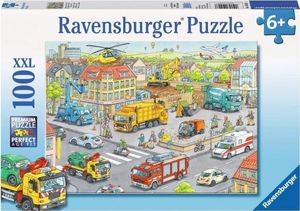 Ravensburger Puzzle 100 Pociąg w mieście XXL 1