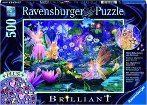 Ravensburger Puzzle 500 Diamentowe - W bajkowym lesie 1