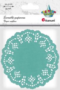Titanum Serwetki papierowe okrągłe 11,5cm morskie 35szt 1
