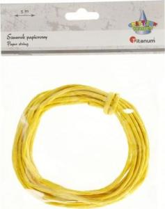 Titanum Sznurek papierowy 3.5mmx5m żółty 1