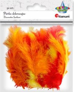 Titanum Piórka puch indyk mix kolorów 50szt 1