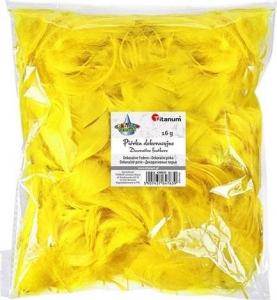 Titanum Piórka puch 16g żółte 1