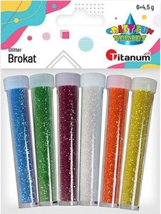 Titanum Brokat w fiolkach mix 6 kolorów 1