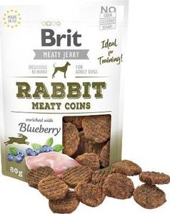 Brit Meaty Jerky Rabbit Meaty Coins dla psa op. 80g 1