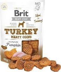 Brit Brit Jerky Turkey Meaty Coins - Indyk - przysmak dla szczeniąt - 80g 1