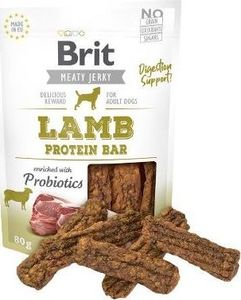 Brit BRIT MEATY JERKY Suszone Mięso Lamb Protein Bar JAGNIĘCINA 80g 1