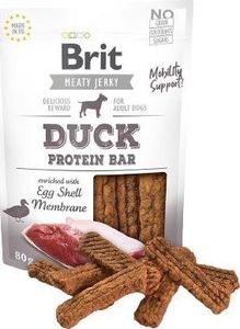 Brit BRIT MEATY JERKY Duck Protein Bar KACZKA 80g 1