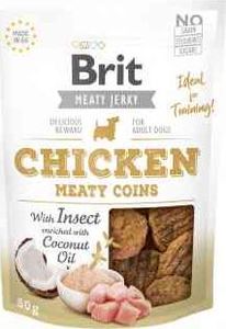 Brit Jerky Chicken with Insect Meaty Coins Kurczak Owady 200 g 1