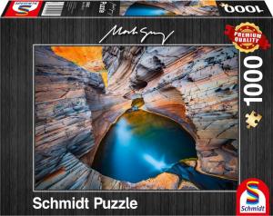 Schmidt Spiele Puzzle PQ 1000 Mark Gray Błękit 1