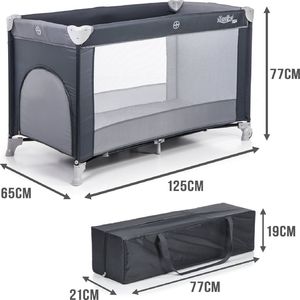 Moolino Łóżeczko turystyczne FUN P900 (Szary) 4