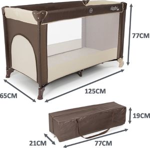 Moolino Łóżeczko turystyczne FUN P900 (Brązowy) 4