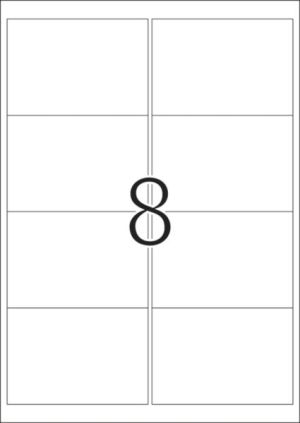 Herma Etykiety foliowe 4114, A4, 99.1 x 67.7 mm, folia srebrna błyszcząca, 200 szt (4114) 2