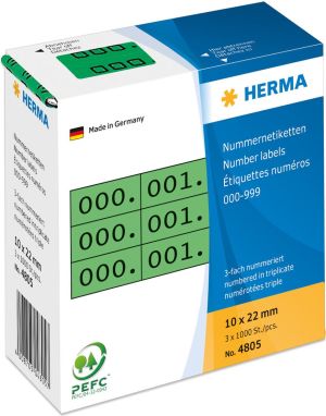 Herma Etykiety samoprzylepne 10 x 22mm / 1000 sztuk (4805) 1