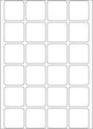 Herma Etykieta 24x24 mm, biały papier matowy, 768 sztuk (2460) 2
