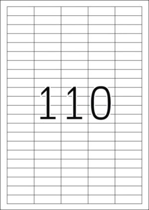 Herma Etykiety odklejalne 4210 Movables, A4, 38,1 x 12,7 mm, białe, papier matowy, 2750 szt. (4210) 2