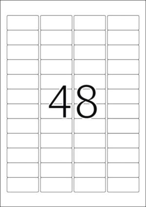 Herma Etykiety kolorowe A4, papier matowy czerwony, 960 szt (4367) 2