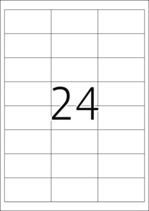 Herma Etykiety InkPrint 4814, A4, 66 x 33,8 mm, papier biały matowy, 2400 szt. (4814) 2