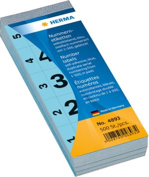 Herma Etykiety samoprzylepne 28 x 56mm / 500 sztuk (4893) 1