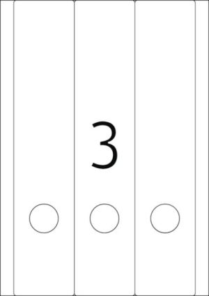 Herma Etykiety Special na segregatory, A4, białe, papier matowy nieprzejrzysty, 75 szt., zaokrąglone narożniki (5135) 2
