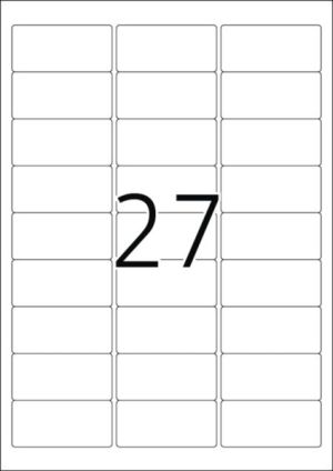 Herma Etykiety kolorowe 5141, A4, 63.5 x 29.6 mm, papier matowy jaskrawy pomarańczowy, 540 szt (5141) 2