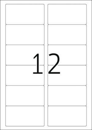 Herma Etykiety adresowe InkPrint 8842, A4, 88.9 x 46.6 mm, papier biały matowy, 300 szt (8842) 2