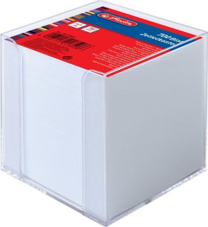 Herlitz Herlitz Zettelkasten tr. 9x9cm 700Bl weiß mit Deckblatt - 10410801 1