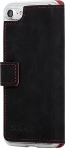 Surazo Etui na telefon Surazo ze skóry naturalnej Slim cover - Nubuk Czarny F1 3