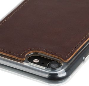 Surazo Etui na tył telefonu Surazo skóra naturalna Back case - Western Ciemny Brązowy 3