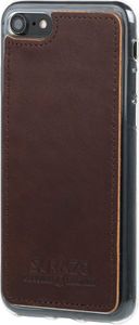 Surazo Etui na tył telefonu Surazo skóra naturalna Back case - Western Ciemny Brązowy 5