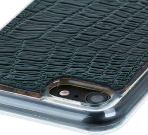 Surazo Etui na tył telefonu Surazo skóra naturalna Back case - Cayme Zielony 3