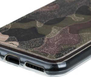 Surazo Etui na tył telefonu Surazo skóra naturalna Back case - Moro - Zielony 3