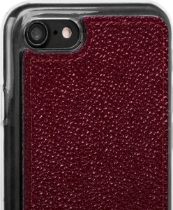 Surazo Etui na tył telefonu Surazo skóra naturalna Back case - Ferro Czerwony 4