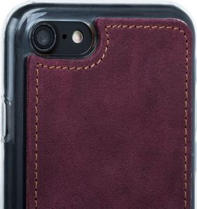 Surazo Etui na tył telefonu Surazo skóra naturalna Back case - Nubuk Burgund 4