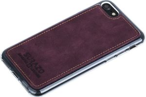 Surazo Etui na tył telefonu Surazo skóra naturalna Back case - Nubuk Burgund 3