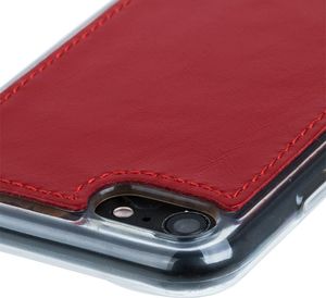 Surazo Etui na tył telefonu Surazo skóra naturalna Back case - Costa Czerwony 4