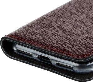 Surazo Etui na telefon Surazo ze skóry naturalnej Smart magnet RFID - Ferro Czerwony 5