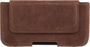Surazo Etui do telefonu Surazo skóra naturalna Belt case - Nubuk Orzechowy 1