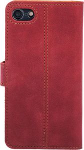 Surazo Etui na telefon Surazo ze skóry naturalnej Wallet case - Nubuk Czerwony 3