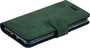 Surazo Etui na telefon Surazo ze skóry naturalnej Wallet case - Nubuk Ciemny Zielony 6