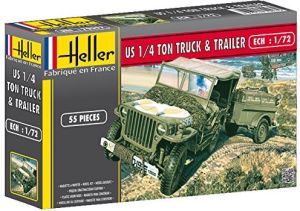Heller Willys MB Jeep & Trailer (79997) 1