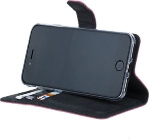Surazo Etui na telefon Surazo ze skóry naturalnej Wallet case - Nubuk Różowy 4