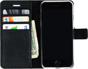 Surazo Etui na telefon Surazo ze skóry naturalnej Wallet case - Cayme Czarny 2